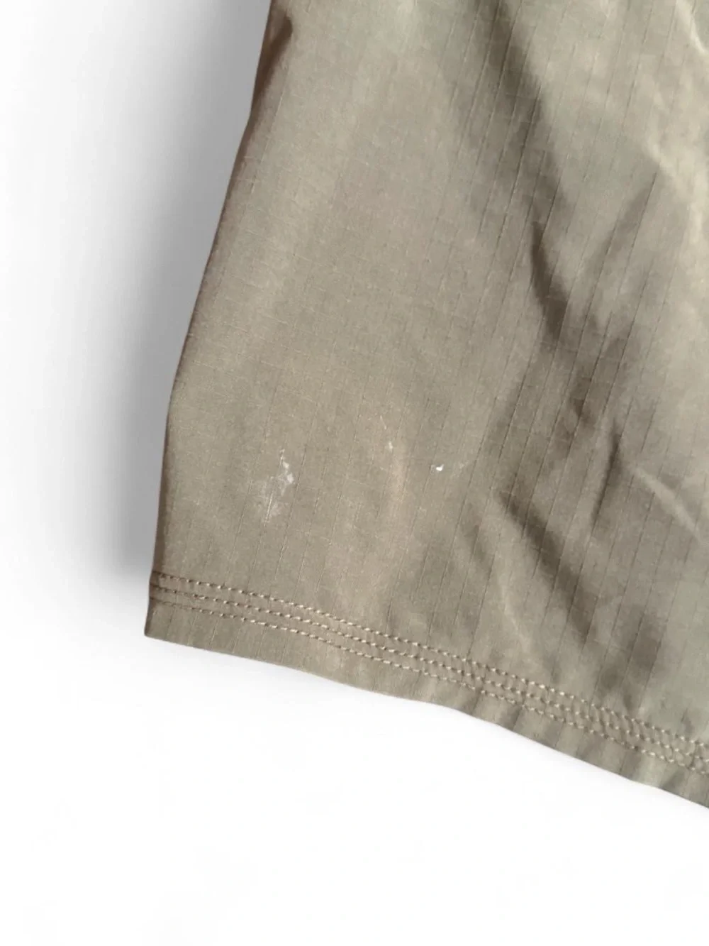 Olive Brown Men’s Swim Trunks with Orange Drawstring